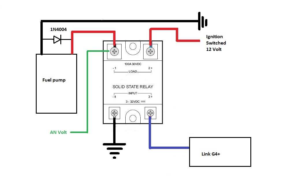 wiring diagram for fuel pump relay