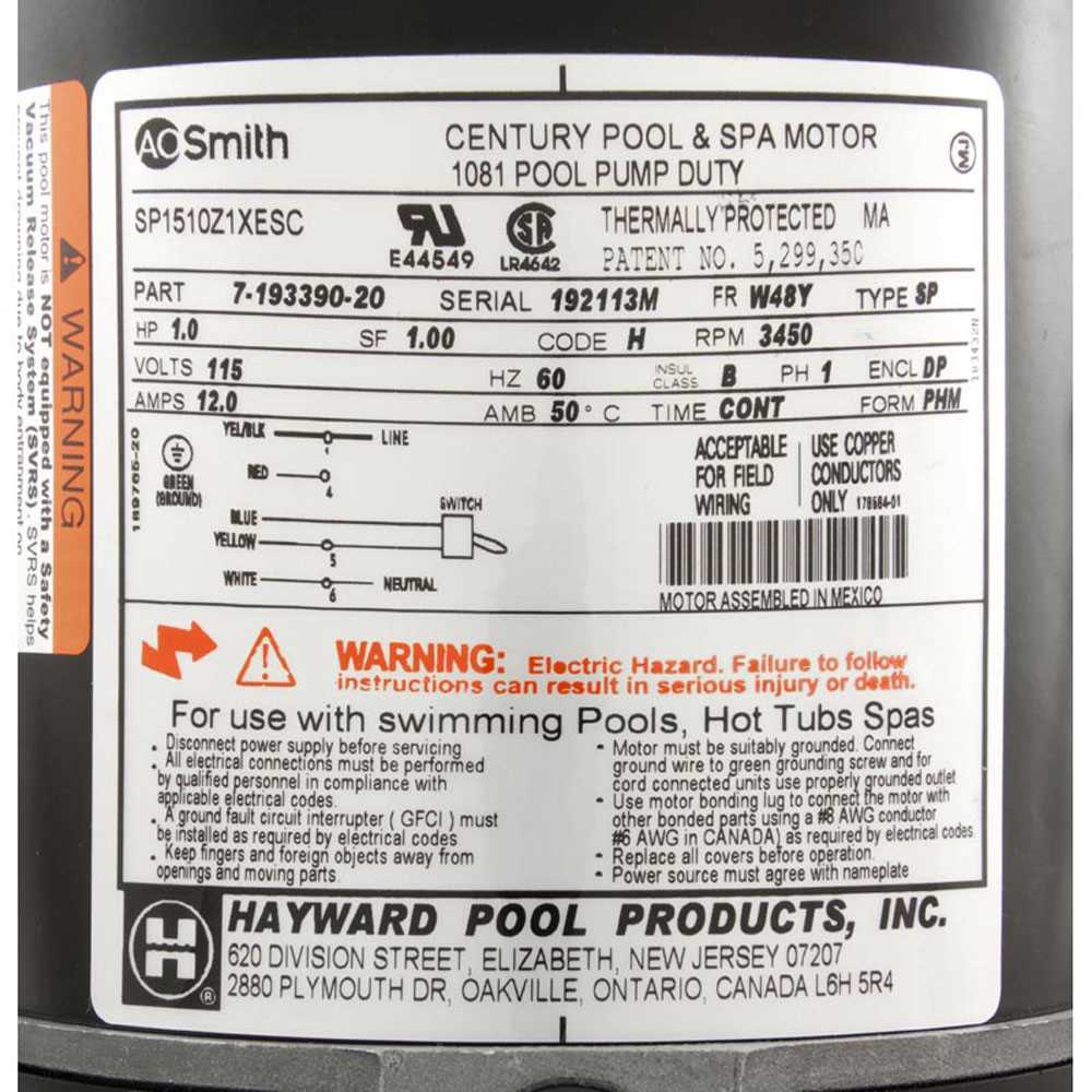 hayward super pump wiring diagram 115v