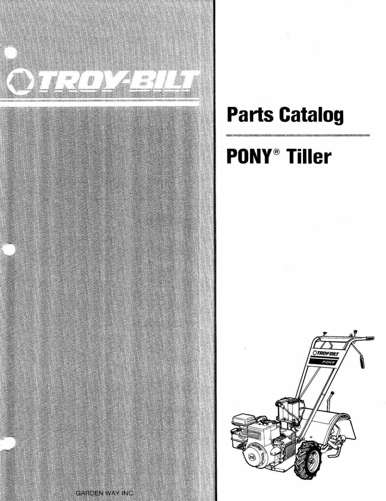 troy bilt pony lawn tractor wiring diagram