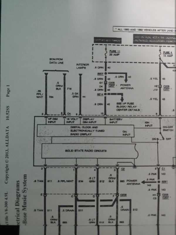 cadillac bose amp wiring diagram