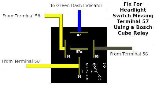 vw headlight switch wiring diagram