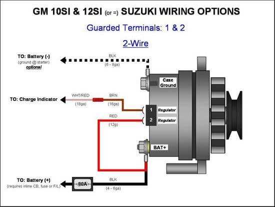 delco chevy 4 wire alternator wiring diagram