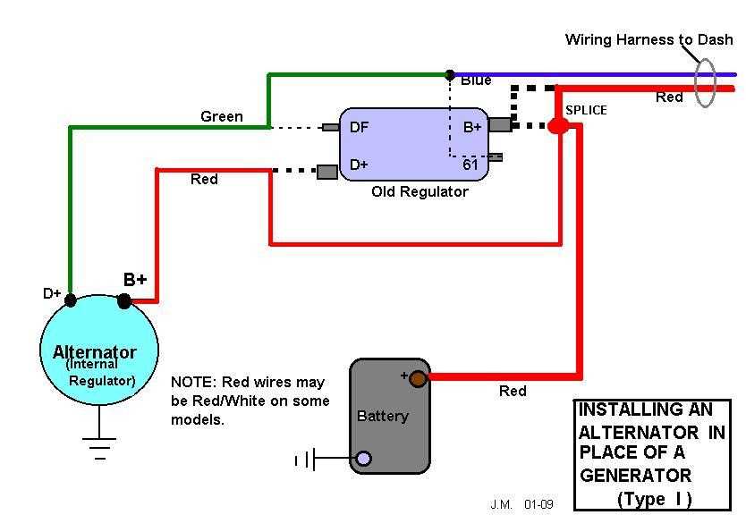 alternator wiring diagram 3 wire