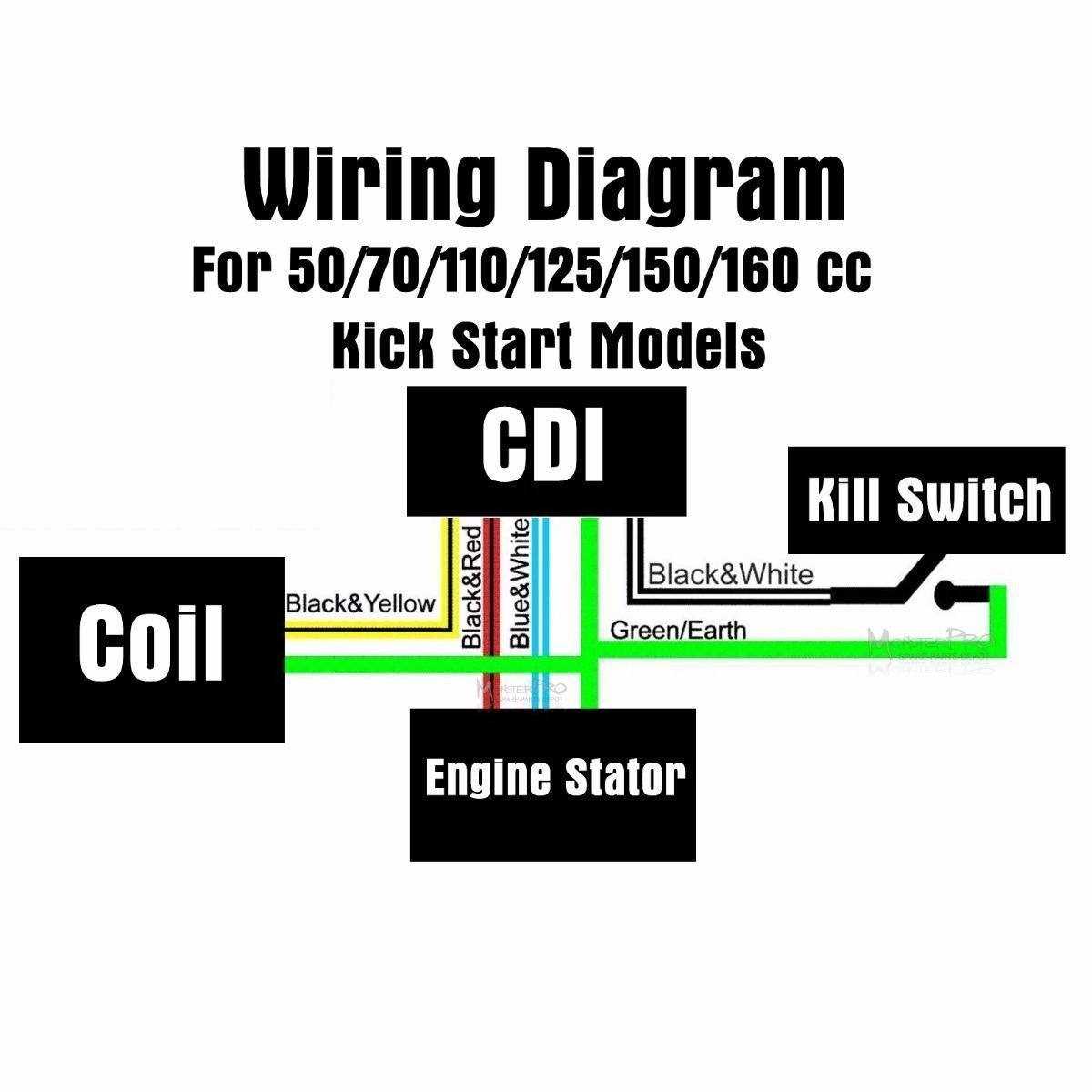 pit bike wiring diagram without battery