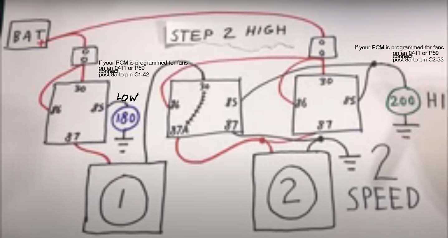 wiring fan relay diagram