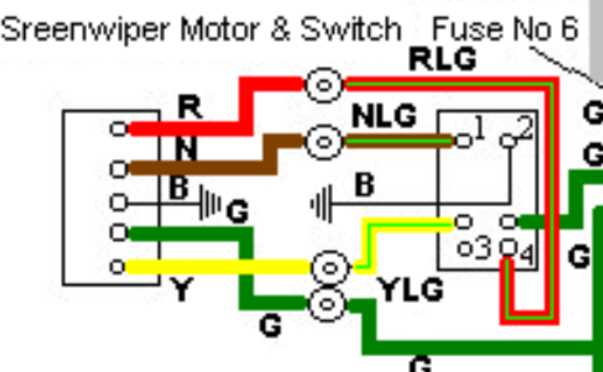 windshield wiper 5 wire wiper motor wiring diagram