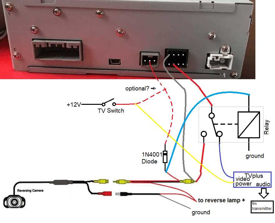 honda reverse camera wiring diagram