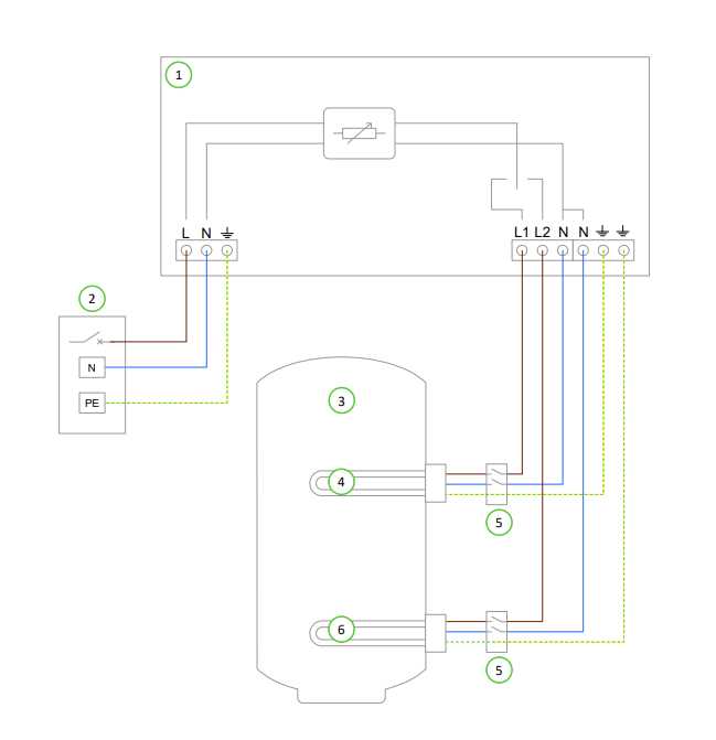 wiring diagram of water heater