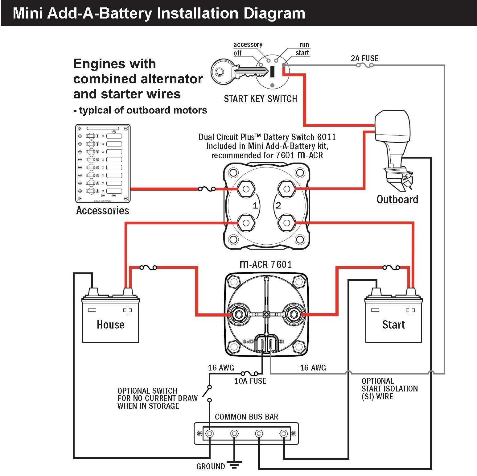 battery switch wiring diagram marine