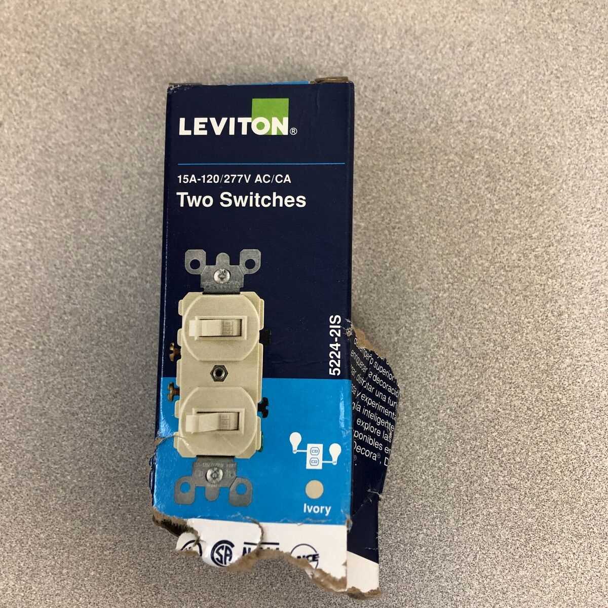 leviton two switch wiring diagram